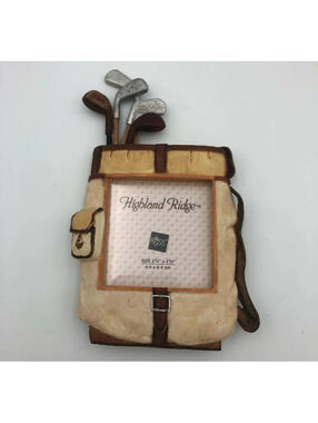 Golf Buddies Picture Frame Highland Ridge Russ 2.5x2.5in